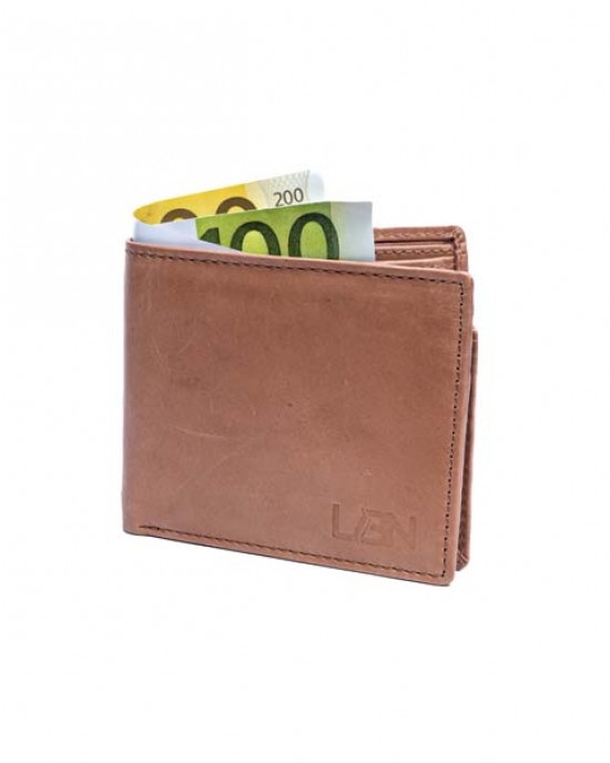 Horizontal Men's Wallet - Black or Tan - 1004