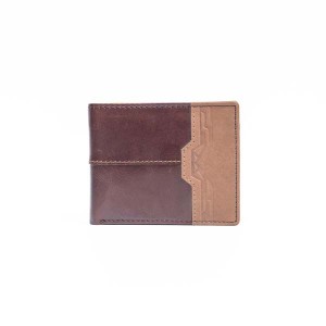 Men's Wallet in Stylish Combinations - Brown & Tan - 1010