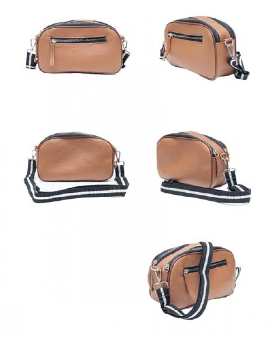 Shoulder Bag - Tan, Brown or Black - 3005