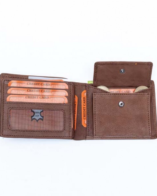 Horizontal Men's Wallet - Black or Brown - 1008