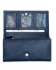 Women's Wallet with Metal Plate - Black - 1110M | RFID Protection