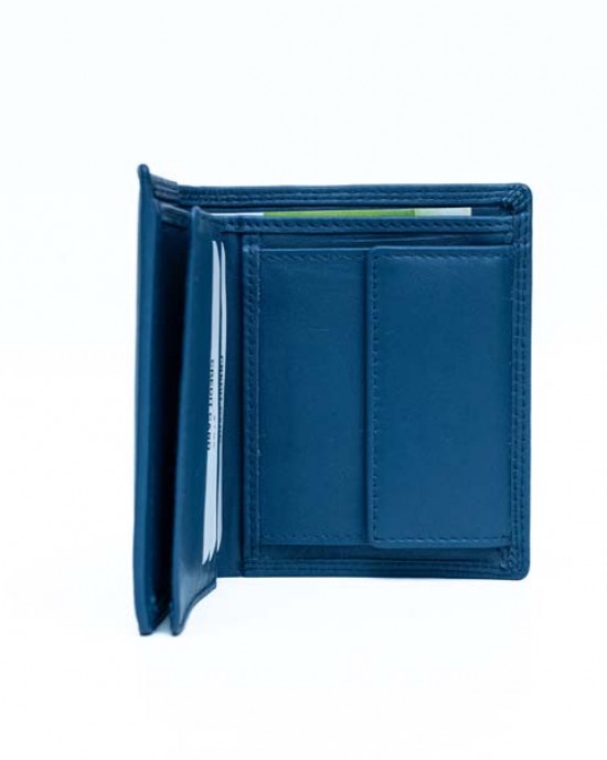 Vertical Men's Wallet - Blue - 1029 | RFID Protection