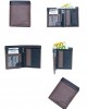 Vertical Men's Wallet - Brown with Black Stripe - 1028 | RFID Protection