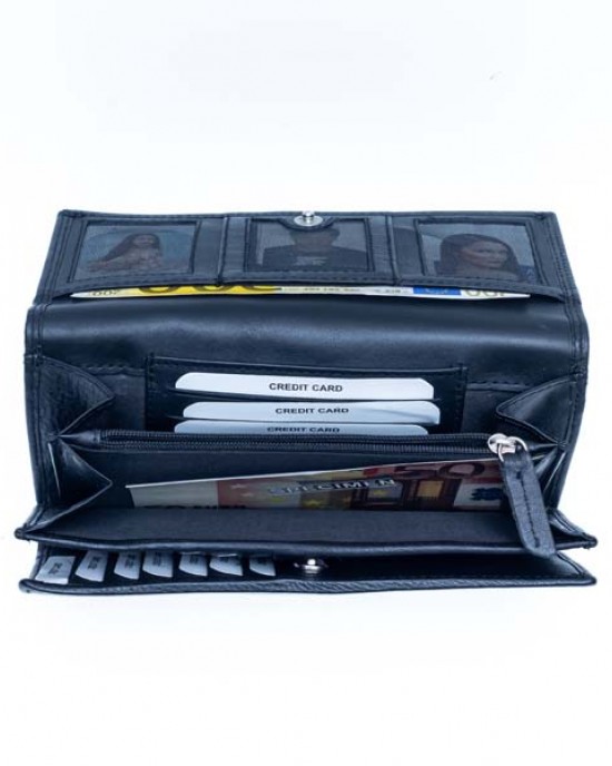 Women's Wallet - Black - 1110 | RFID Protection