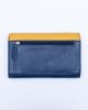 Women's Wallet - Blue with Grey & Yellow - 1107 | RFID Protection