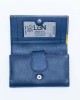 Women's Wallet - Blue with Grey & Yellow - 1107 | RFID Protection