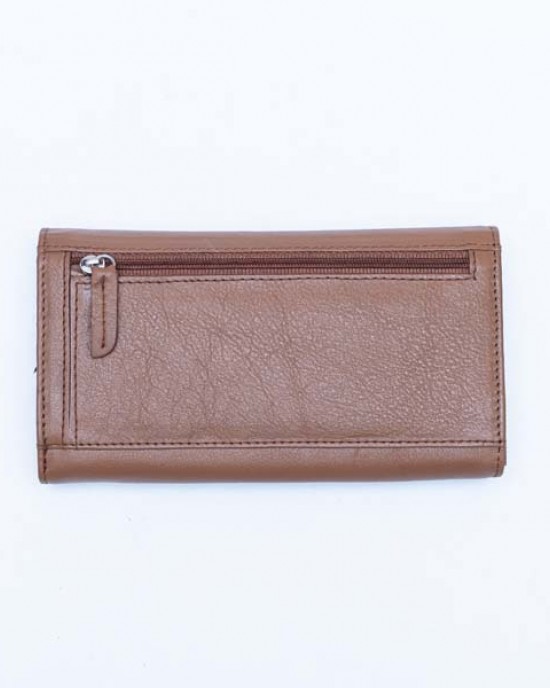 Women's Wallet - Tan & Rad or Tan & Black - 1108 | RFID Protection