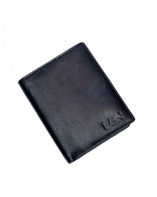 Vertical Men's Wallet - Black or Brown - 1002