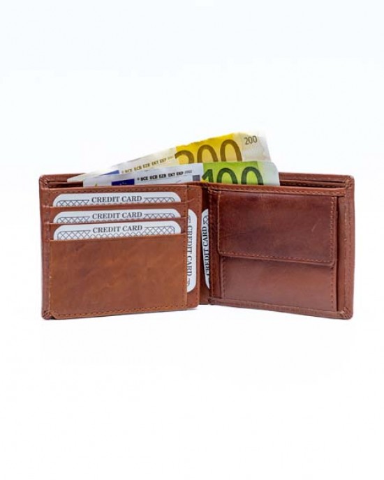 Horizontal Men's Wallet - Black or Brown - 1005