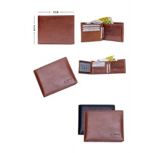 Horizontal Men's Wallet - Black or Brown - 1005